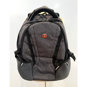 SWISSGEAR 3760 ScanSmart Laptop Backpack Gray Padded Trolly Sleeve Pockets Clean
